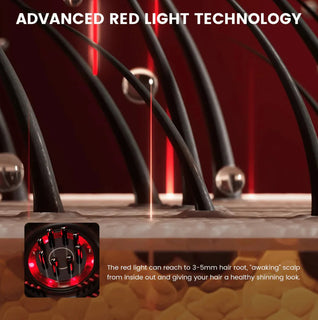 Red Light Therapy Scalp Massager